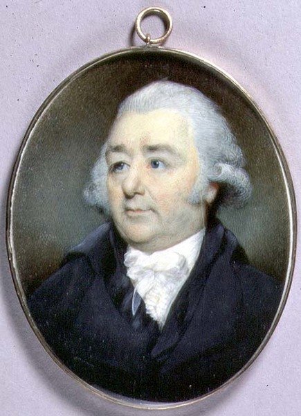 صورة مصغرة لجون فلاكسمان ، حوالي عام 1798 (ألوان مائية على عاج) بواسطة جورج بليس