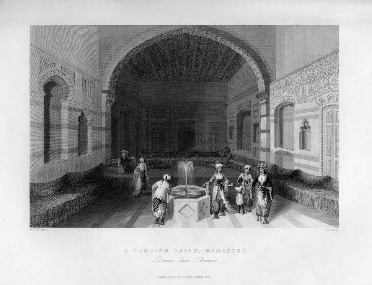 ديوان تركي ، دمشق ، سوريا ، 1841. بواسطة جورج بريسبيري