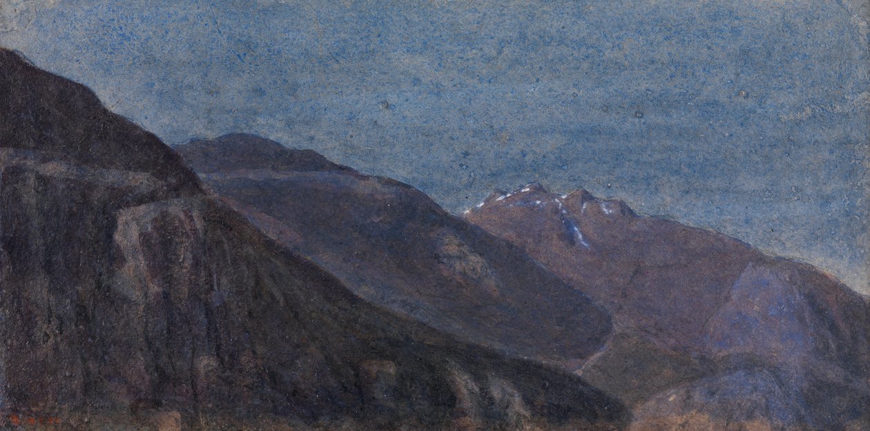 The Ticino Valley from Giornico (watercolor) بواسطة جورج برايس بويس
