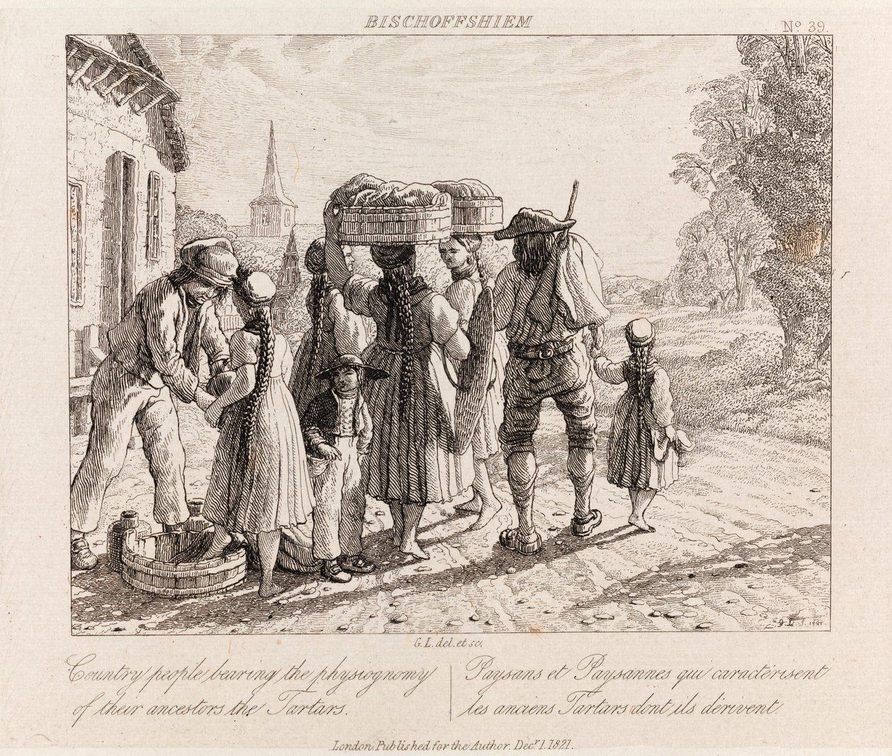 Bischoffshiem ، حوالي 1821 (حفر) بواسطة جورج روبرت لويس