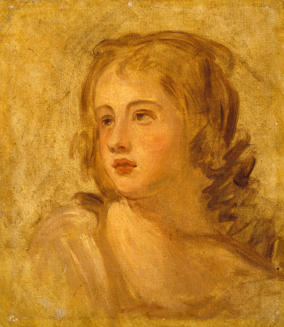 رأس امرأة ، ج 1782-86 بواسطة جورج رومني