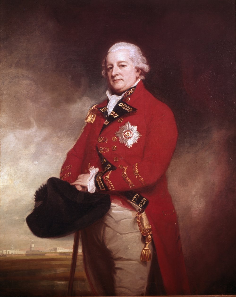 اللواء السير أرشيبالد كامبل من Inverneil و Ross KB ، الحاكم والقائد العام ، مدراس ، 1790 بواسطة جورج رومني