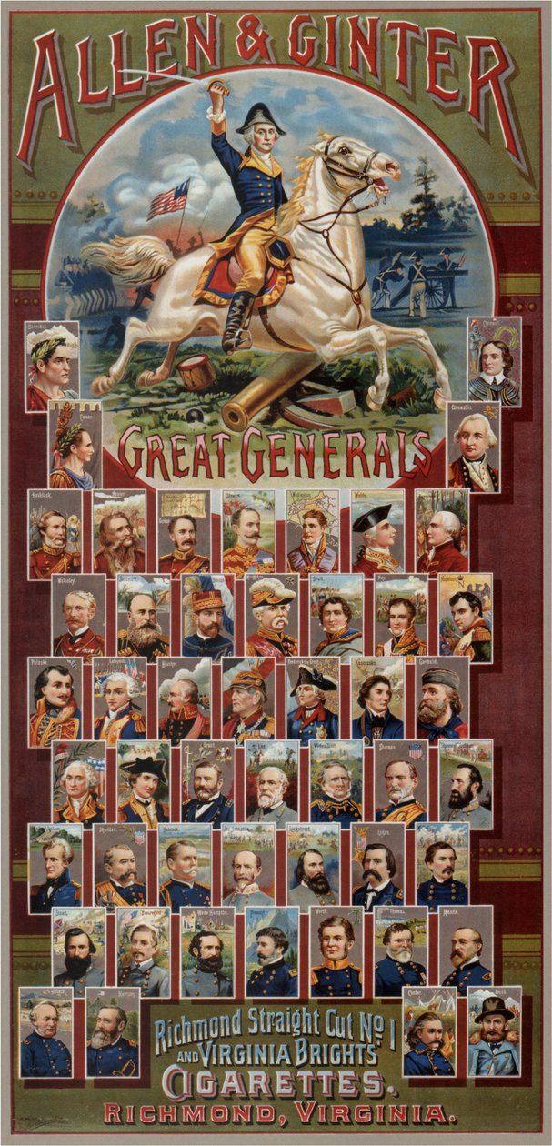 سلسلة The Great Generals لـ Allen & Ginter Cigarettes Brands ، 1885 بواسطة جورج س. هاريس
