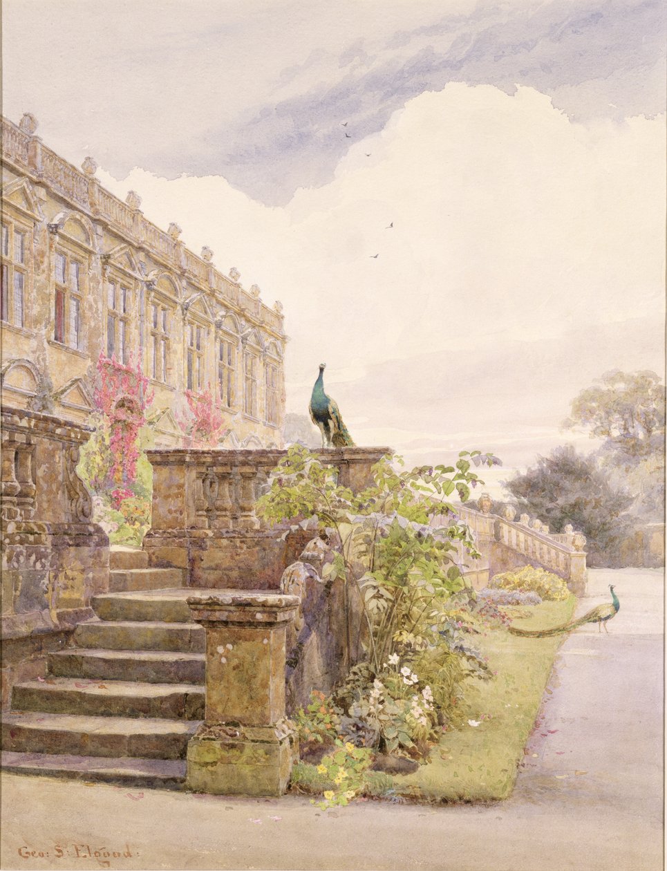 Brympton DEvercy House، سومرست بواسطة جورج صموئيل الجود