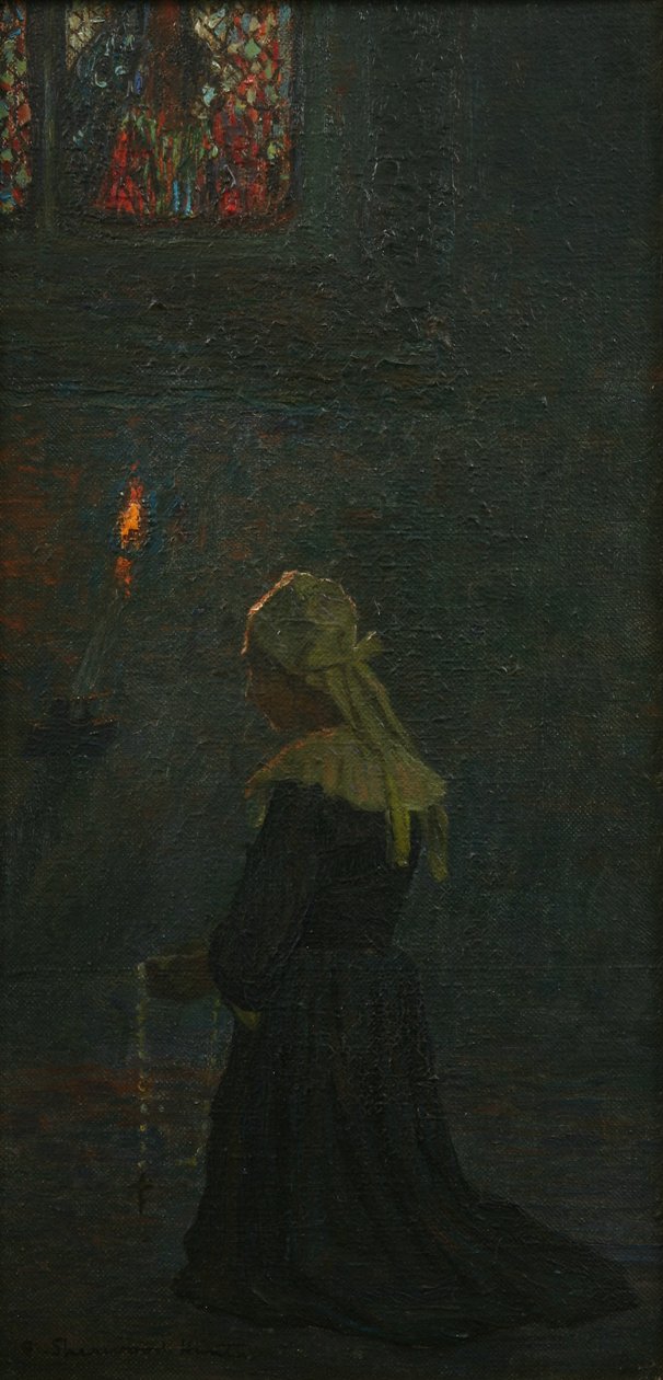 في الصلاة (Pont Aven) ، 1905 بواسطة جورج شيروود هانتر