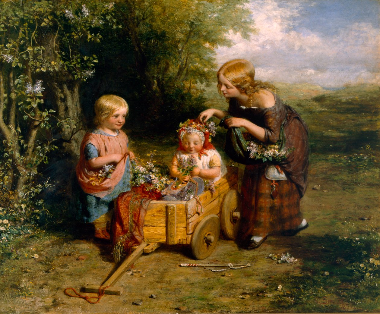 زهور الربيع ، 1851. بواسطة جورج سميث
