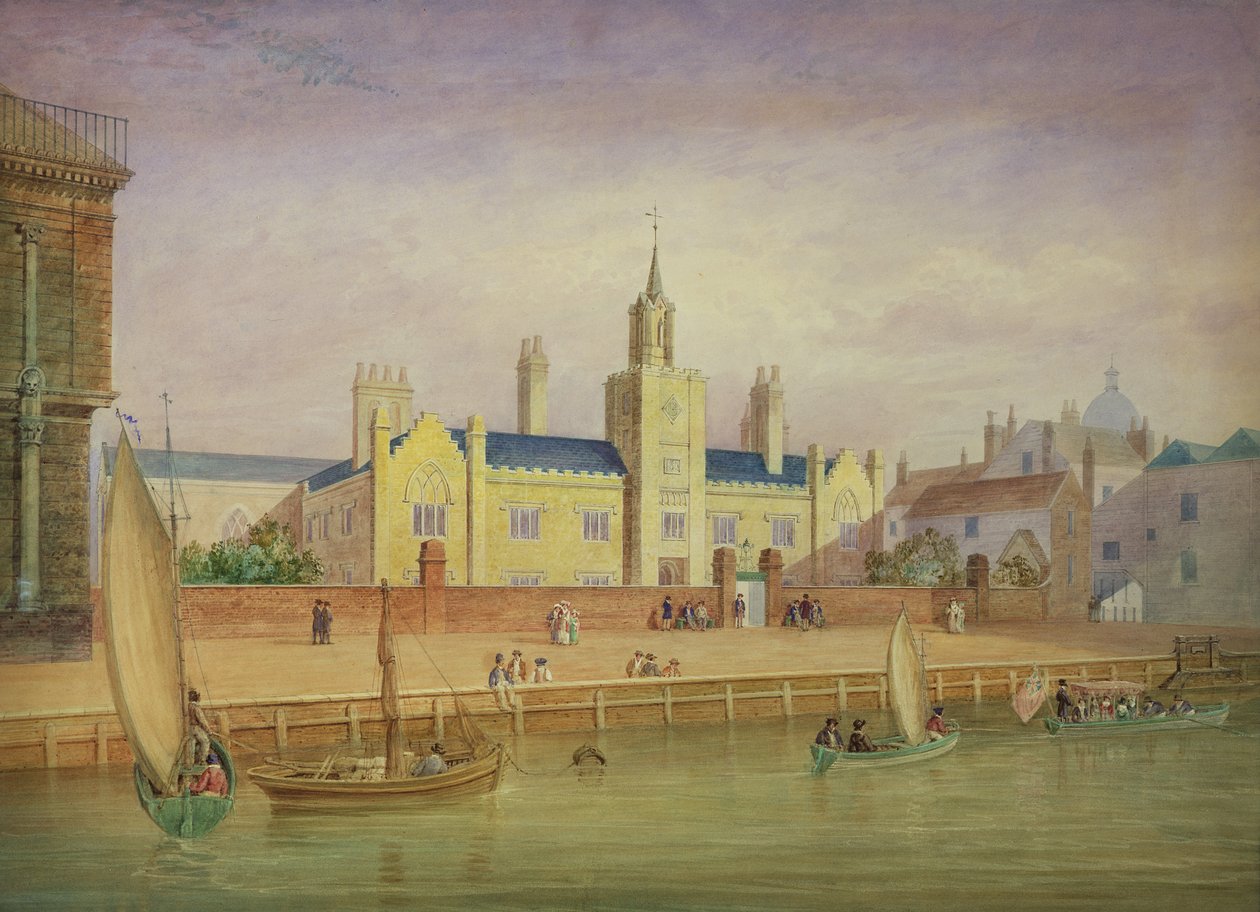 Trinity Almhouses ، غرينتش c.1825 بواسطة جورج سميث