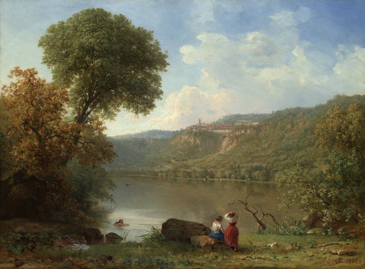 بحيرة نيمي ، 1857 بواسطة جورج سنر. إنيس