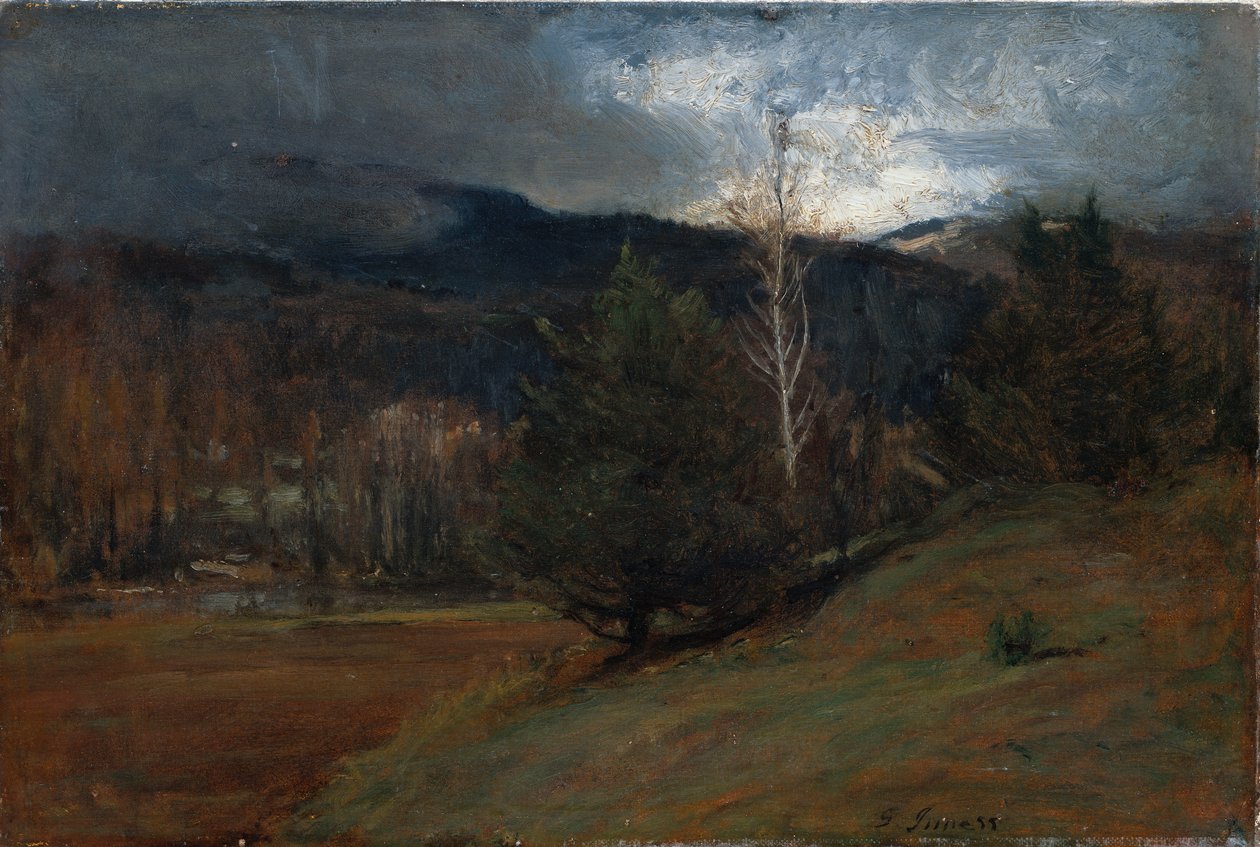 نوفمبر في آديرونداكس ، c.1885 بواسطة جورج سنر. إنيس