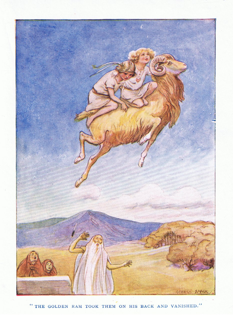 أخذهم الكبش الذهبي على ظهره واختفى ، من الأبطال الذي نشره جورج ألين وأونوين 1929 بواسطة جورج صوبر