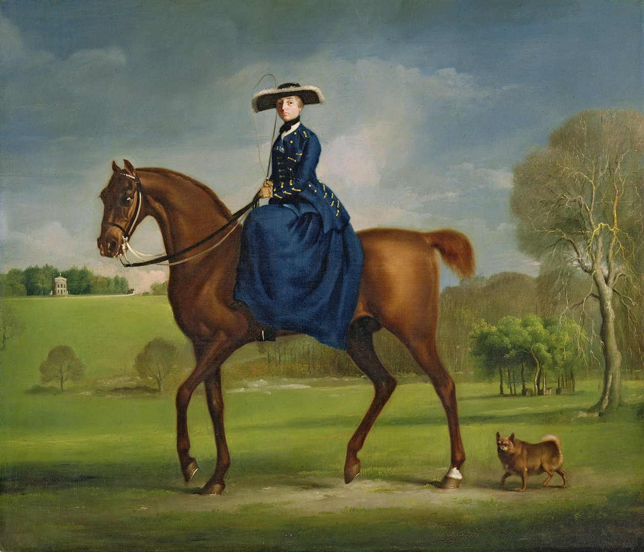 كونتيسة كونينجسبي في زي شارلتون هانت ، c.1760 بواسطة جورج ستابس