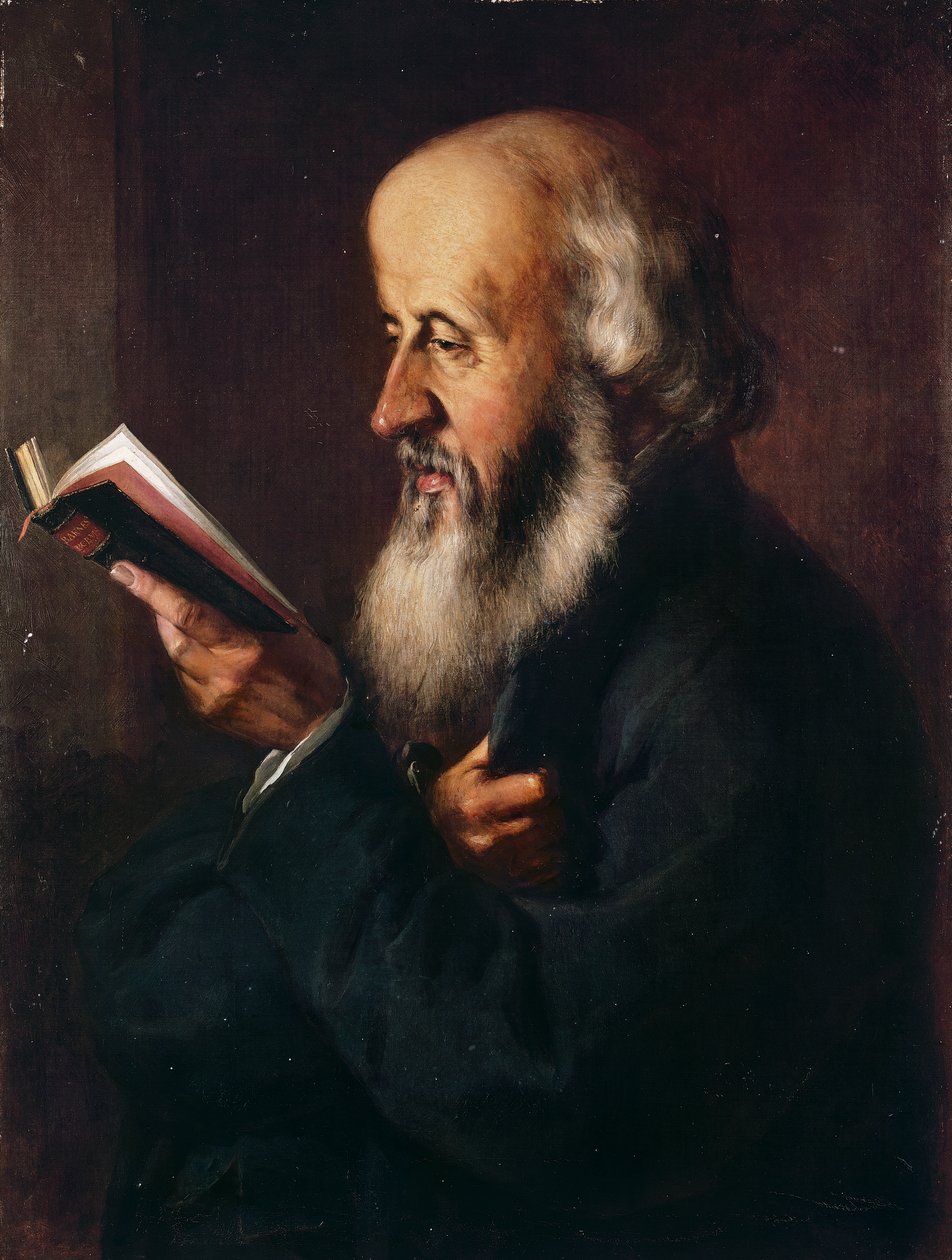 Portrait of William Barnes (Rushay, Winterborne-1801 بواسطة جورج ستوكي