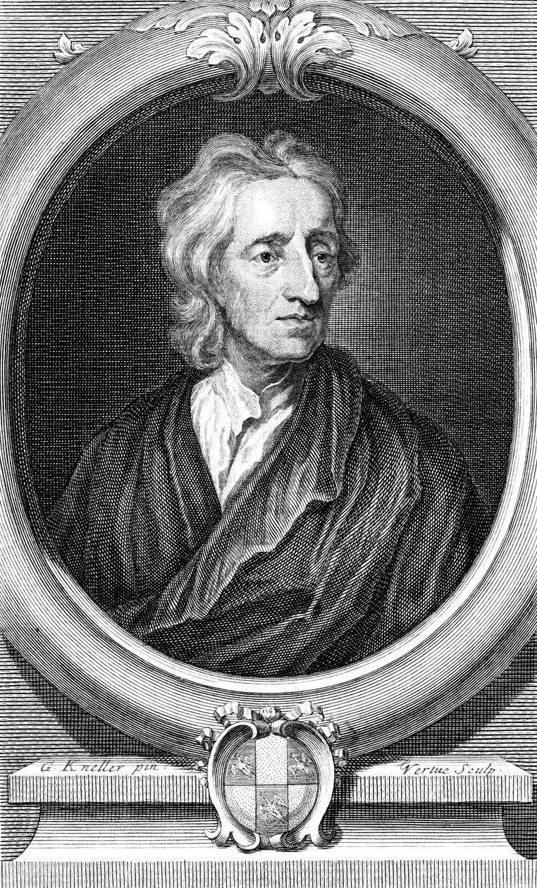 جون لوك ، الفيلسوف الإنجليزي ، c1713 بواسطة جورج فيرتو