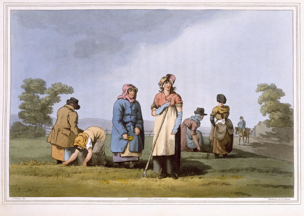 لوكرز ، نقشها روبرت هافيل الأكبر ، نشر عام 1814 من قبل روبنسون وابنه ليدز بواسطة جورج ووكر