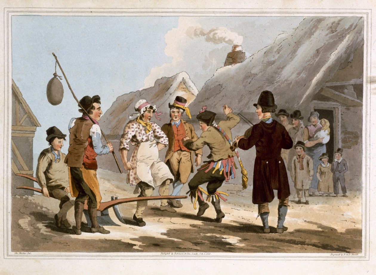 The Fool Plow ، محفور بواسطة روبرت هافيل الأكبر ، نشر عام 1814 من قبل روبنسون وابنه ، ليدز بواسطة جورج ووكر