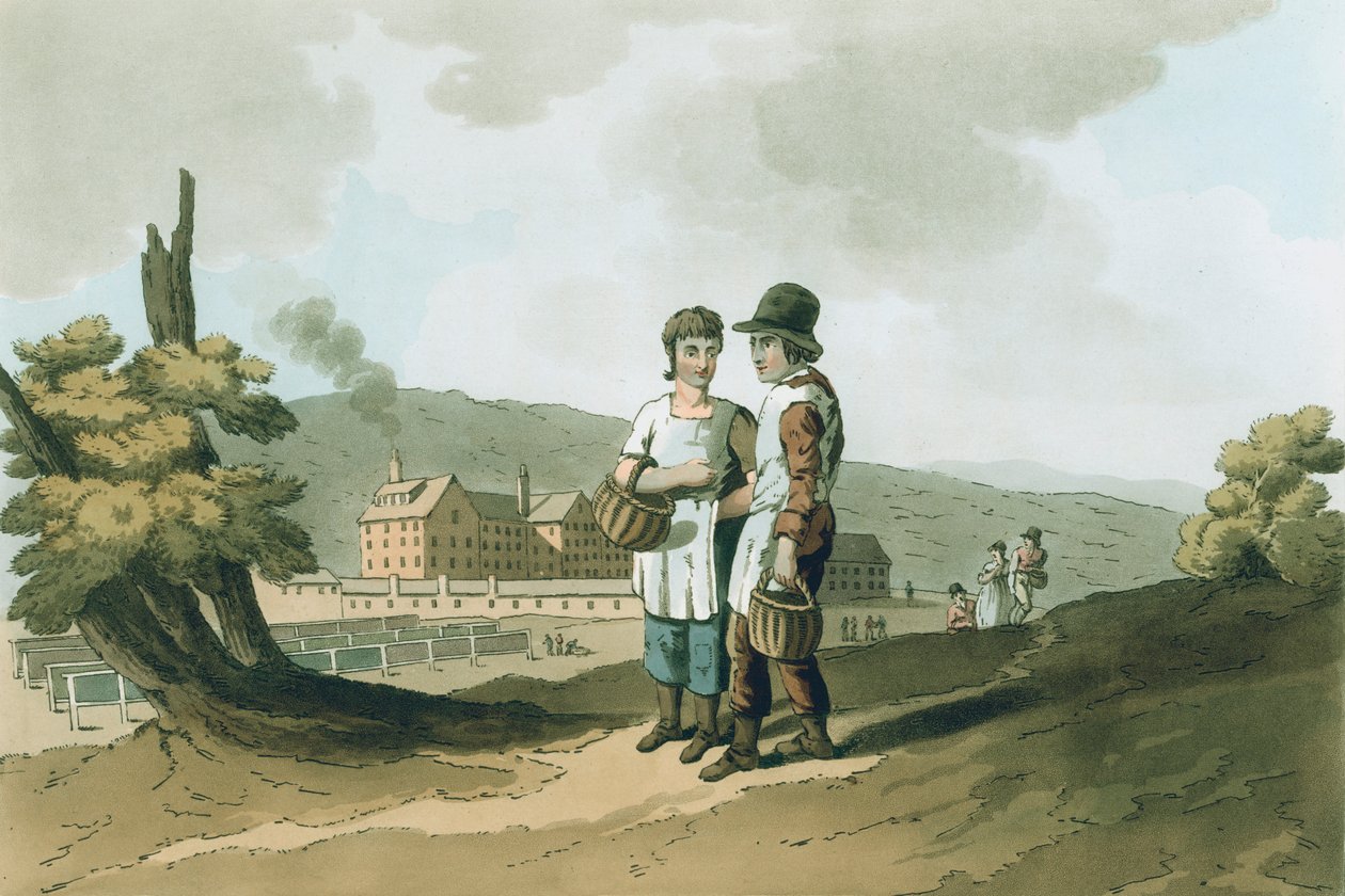 "أطفال المصنع" ، 1814 بواسطة جورج ووكر من Seacroft