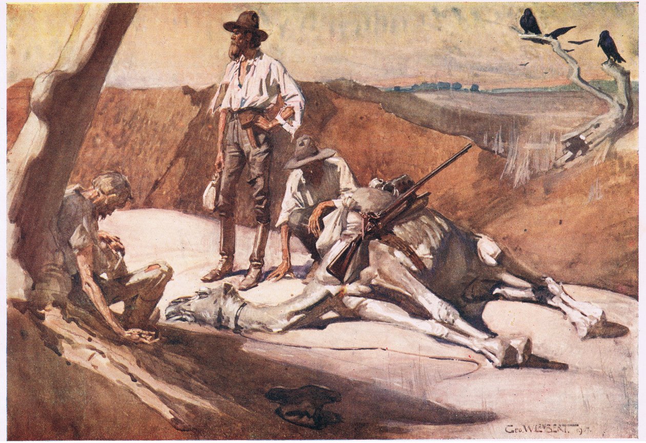في الطريق إلى Mount Hopeless (لون litho) بواسطة جورج واشنطن لامبرت