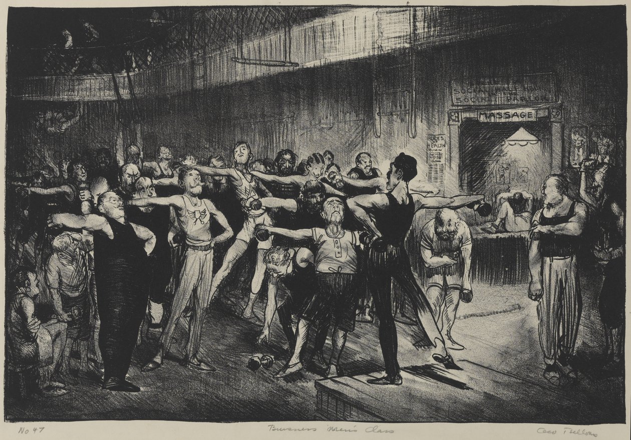 درجة رجال الأعمال (درجة رجال الأعمال ، YMCA) 1916 (litho على ورق منسوج) بواسطة جورج ويسلي بيلوز