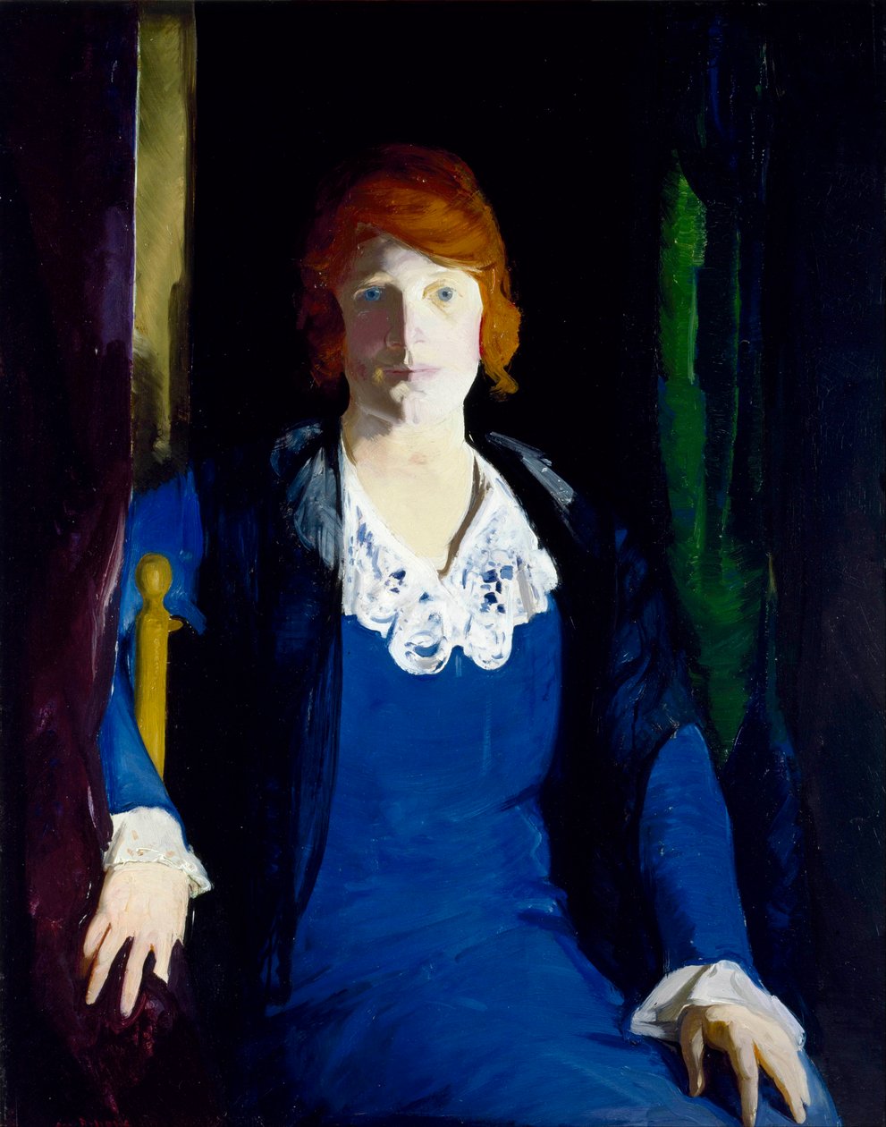 "" صورة فلورنس بيرس "Peinture de George Bellows (1882-1925) 1914 - زيت على خشب - 96.5x76.2 - متحف الفنون الجميلة ، هيوستن بواسطة جورج ويسلي بيلوز