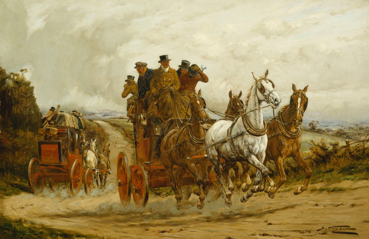 من لندن إلى York Stagecoaches بواسطة جورج رايت