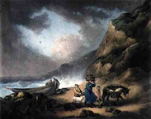 صيادون ، نقش جيمس وارد (1769-1859) ، حانة. بواسطة JR Smith ، 1793 (نقش mezzotint) (زوج من 125518) بواسطة جورج بعد مورلاند