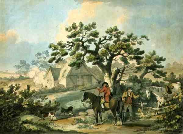 تصوير الحجل ، محفورا من قبل توماس رولاندسون (1756-1827) ، حانة. بقلم ج. هاريس ، 1789 (النقش الملون) (انظر أيضًا 125724 ، 125726-27) بواسطة جورج بعد مورلاند