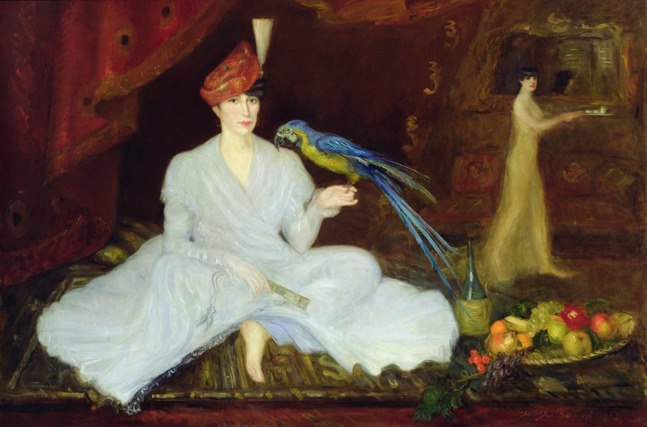 امرأة ببغاء ، 1905 بواسطة جورج بوتيني