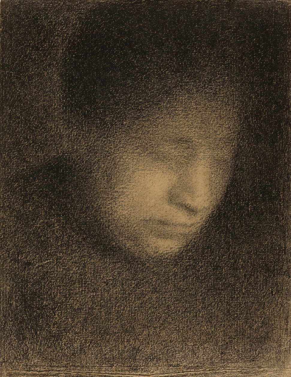 مدام سورات ، والدة الفنانة ، c.1882-3 (قصة قلم رصاص على ورقة Michallet) بواسطة جورج سورات