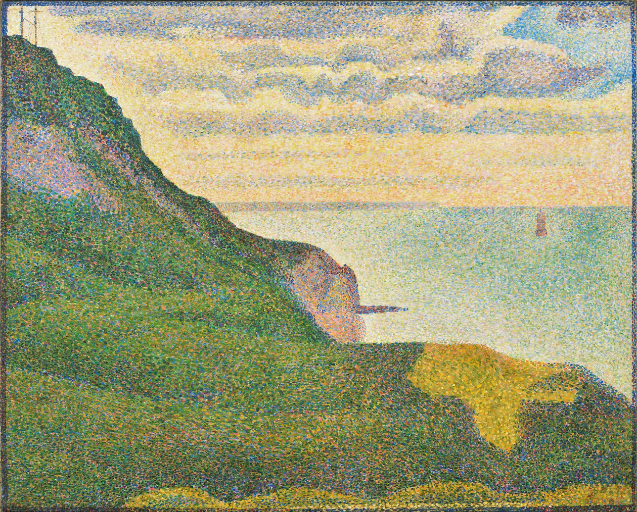 المنظر البحري في Port-en-Bessin ، نورماندي ، 1888 بواسطة جورج سورات