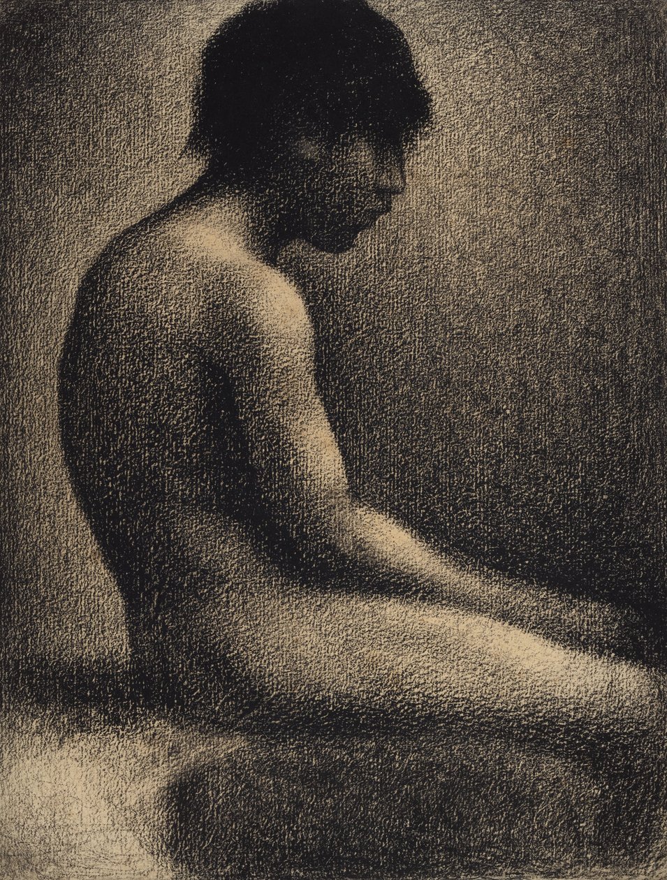 Seated Nude- Study for Une Baignade بواسطة جورج سورات