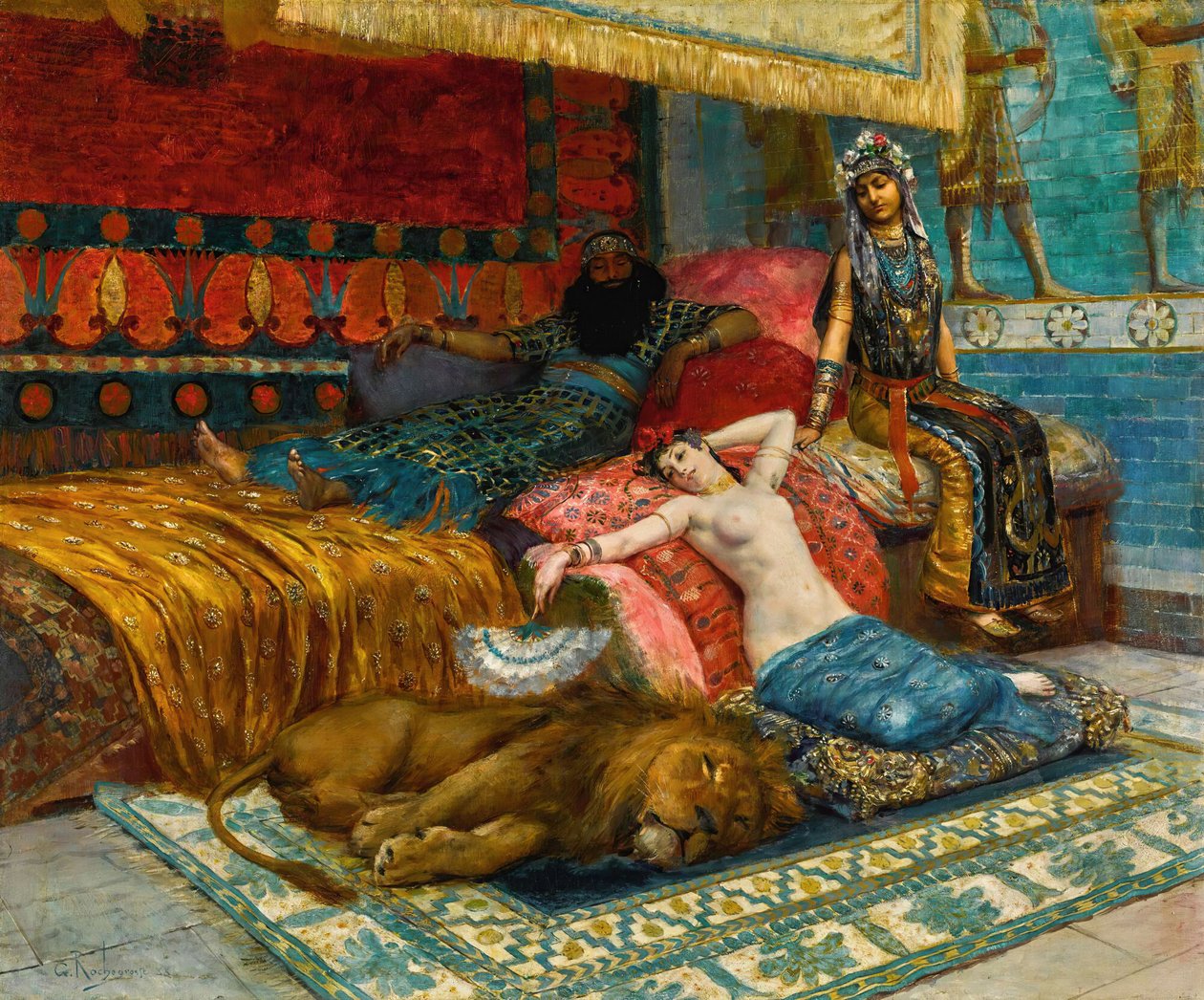 لحظات الخمول ، 1888. بواسطة جورج انطوان روشغروس
