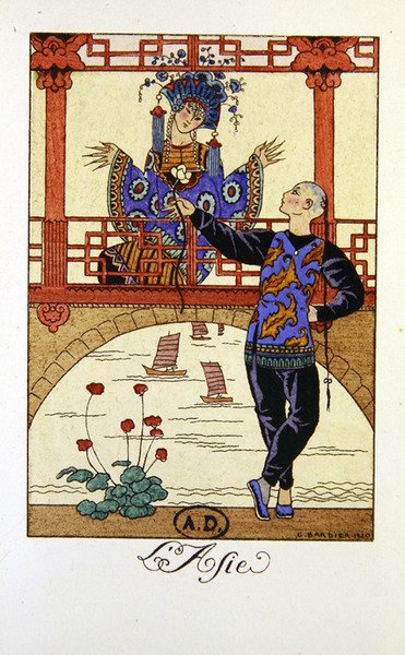 "آسيا" ، رسم توضيحي لتقويم عام 1921 بواسطة جورج حلاق