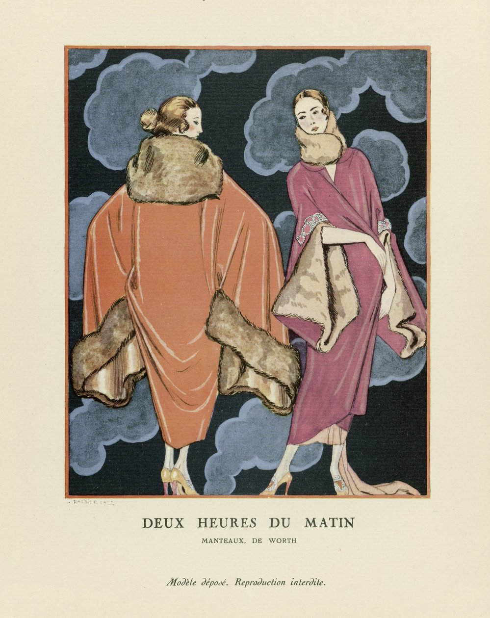الثانية صباحًا، حانة. 1923 (طباعة الاستنسل) بواسطة جورج حلاق