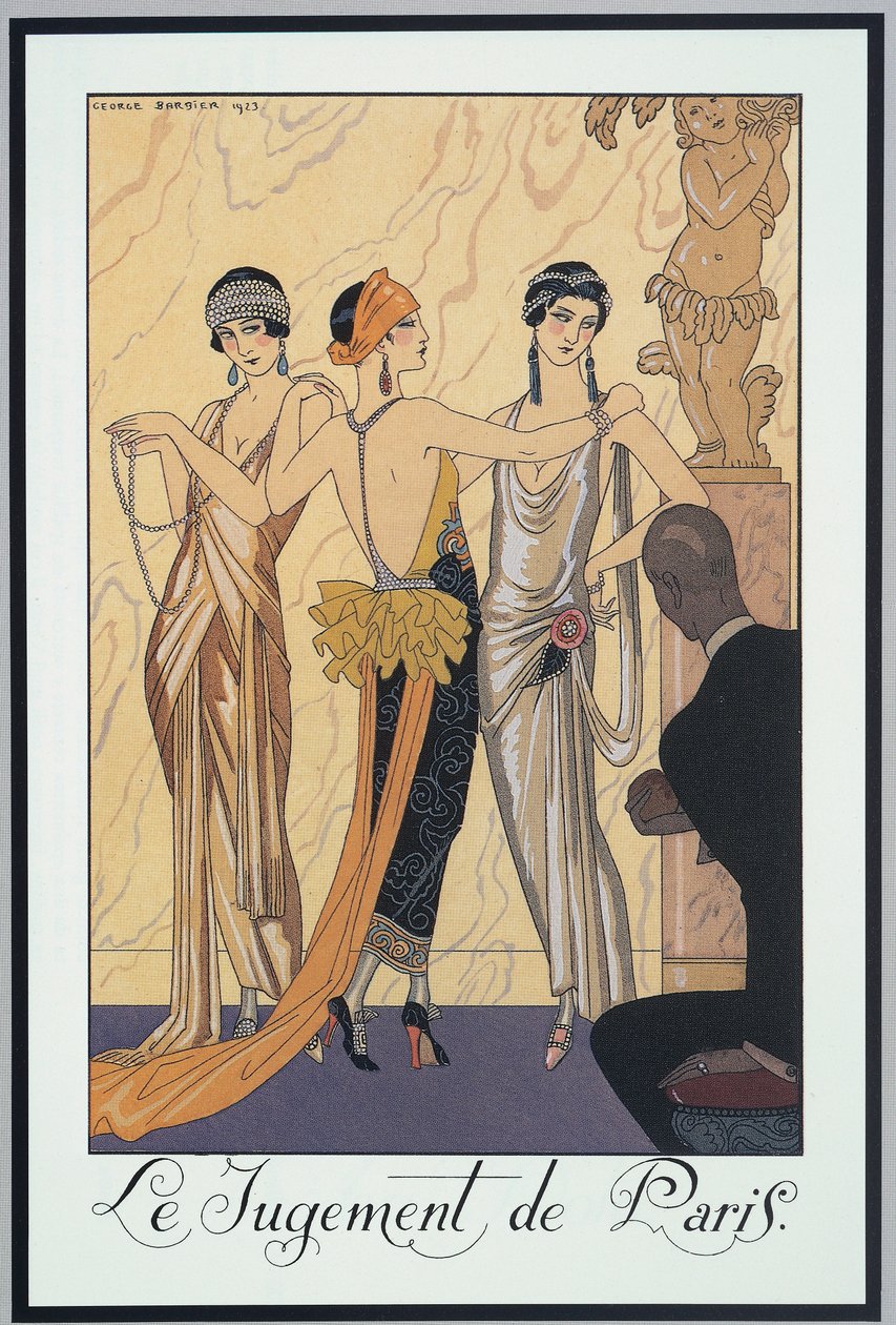 Falbalas et Fanfreluches، Almanac for 1924، The Judgment of Paris، by George Barbier، print بواسطة جورج حلاق