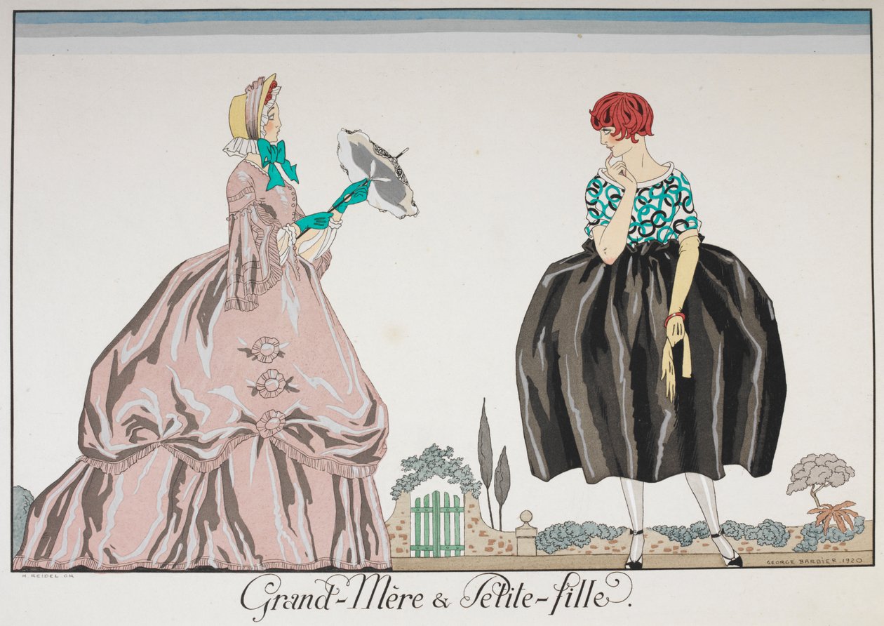 Grand-Mere et Petite fille. امرأة مسنة وفتاة صغيرة. بواسطة جورج حلاق