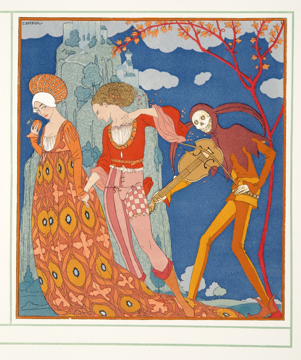 الحب والرغبة والموت ، من شخصية كوميدية ، حانة. 1922 (طباعة استنسل) بواسطة جورج حلاق