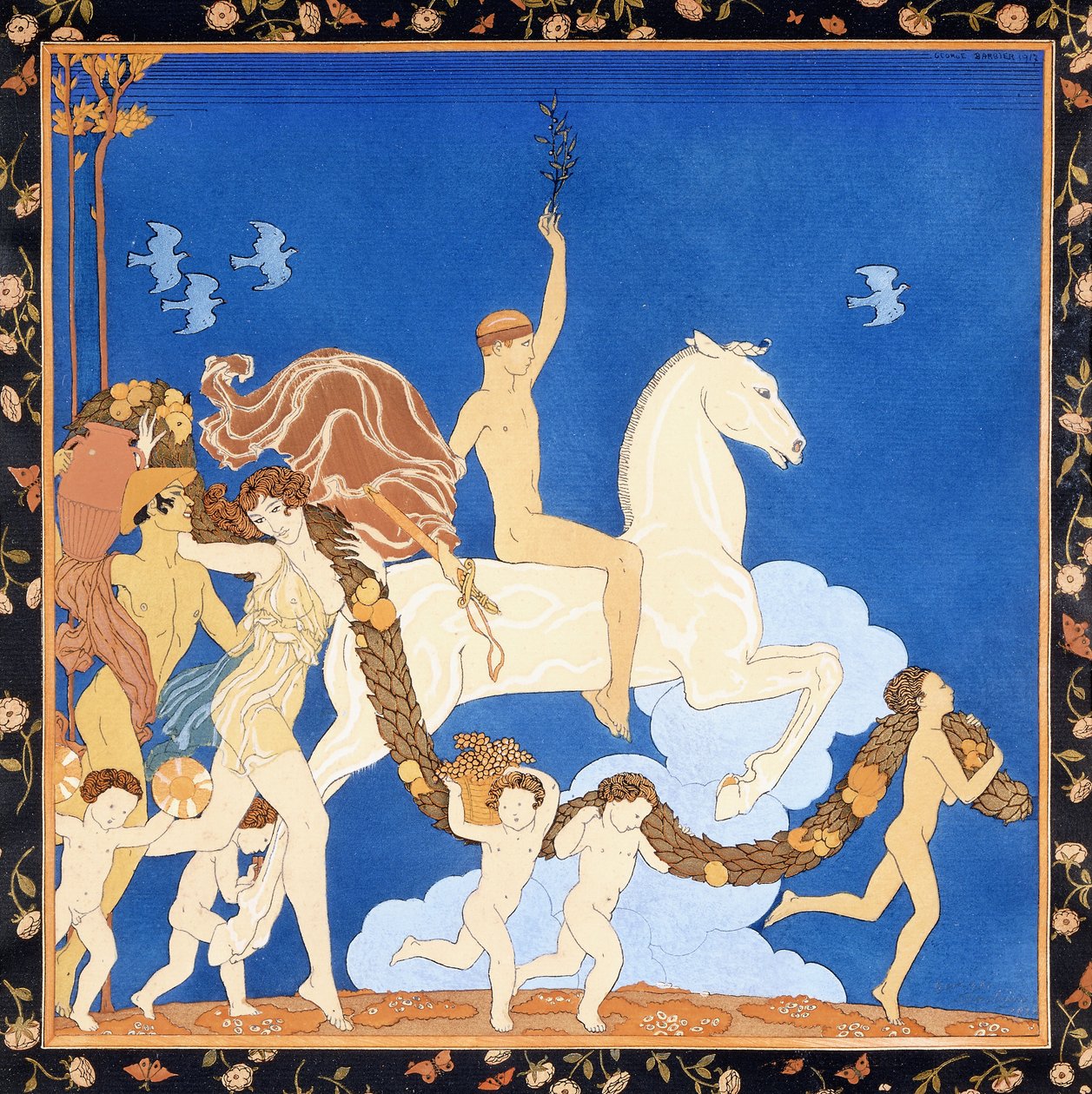 الحصان الأبيض ، 1917-1920 (استنسل) بواسطة جورج حلاق