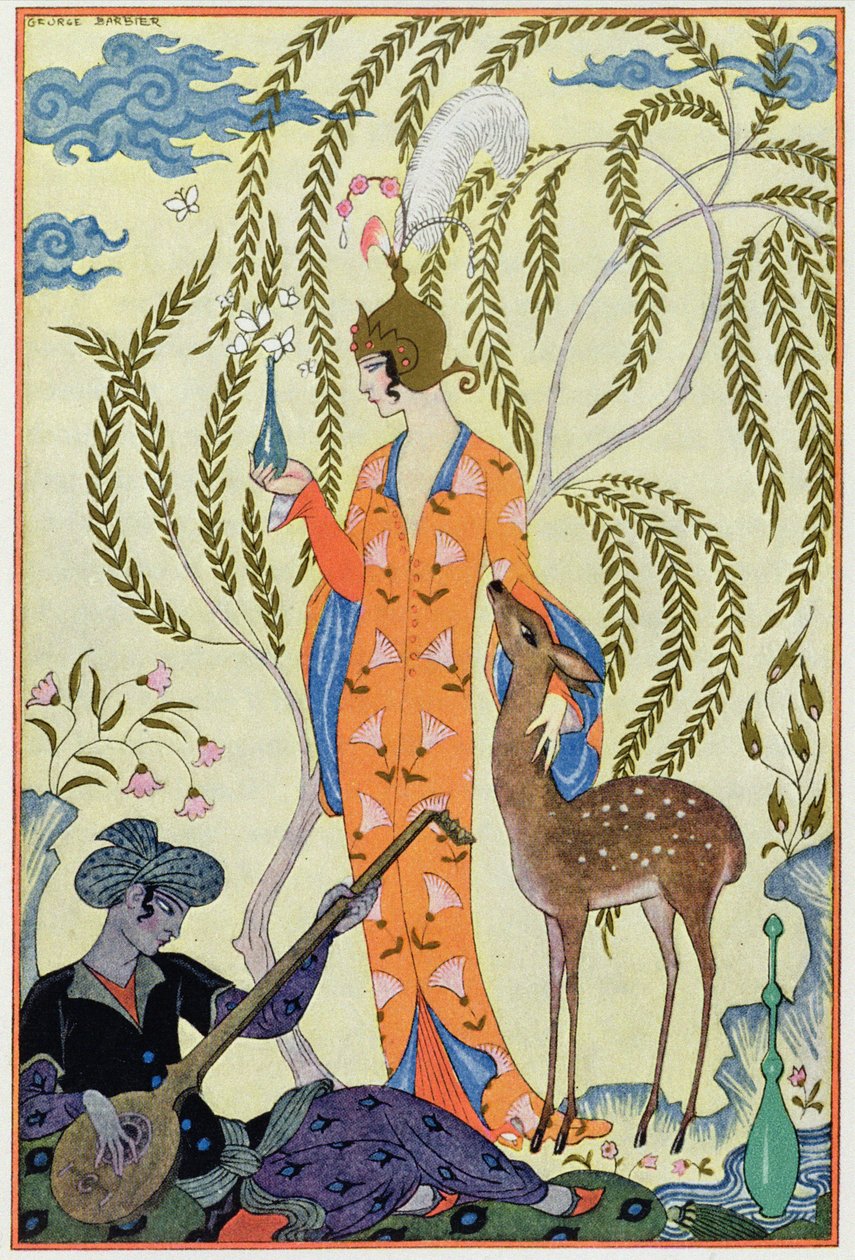 بلاد فارس، رسم توضيحي من حانة "فن العطور". 1912 (طباعة بوشوير) بواسطة جورج حلاق