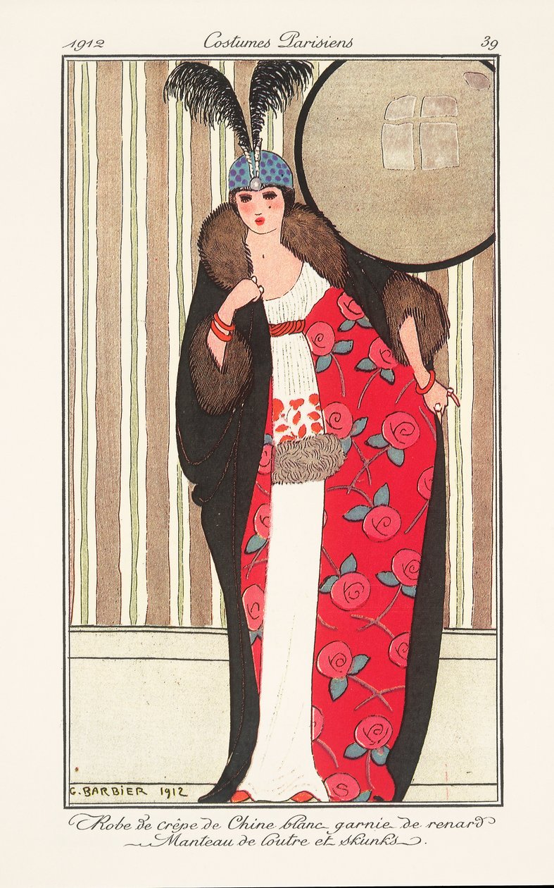 لوحة أزياء نسائية من Journal des Dames et des Modes بواسطة جورج حلاق