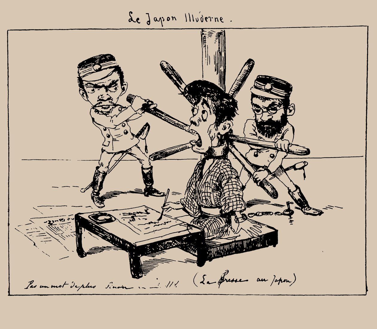 Le Japon Illudere The Press in Japan 1887. بواسطة جورج بيجوت