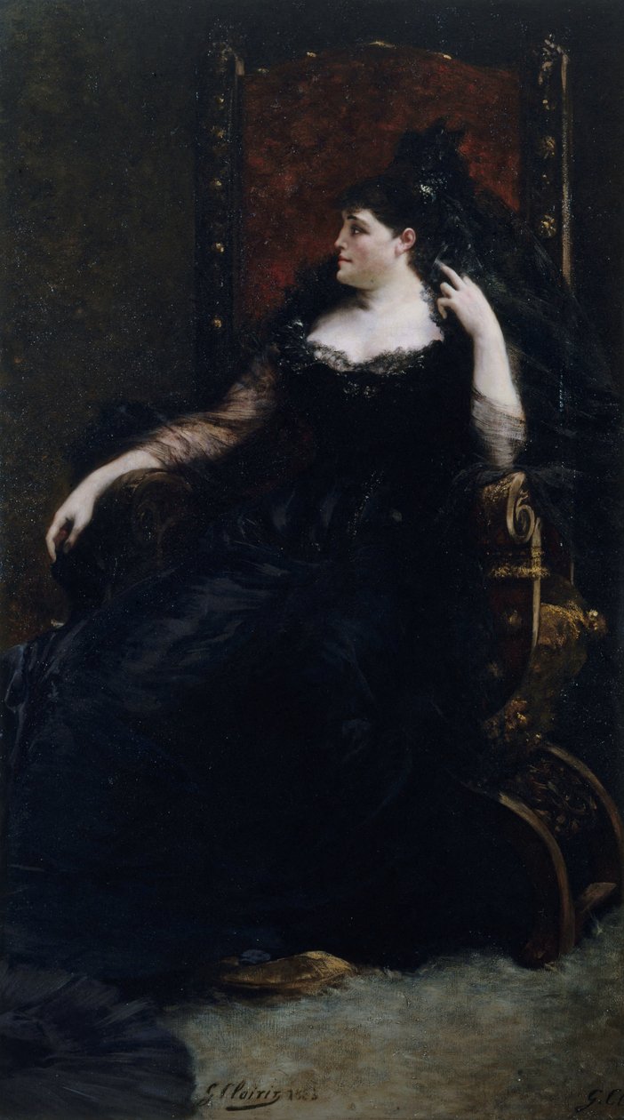 صورة لمغنية الأوبرا غابرييل كراوس 1842-1906 ، 1883. بواسطة جورج كليرين