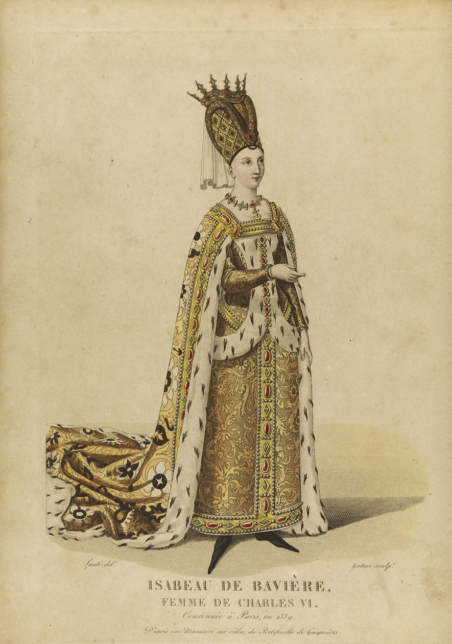 إيزابو دي بافيير ، ملكة فرنسا (Isabelle de Baviere، ou de Wittelsbach Ingolstadt بواسطة جورج جاك جاتين