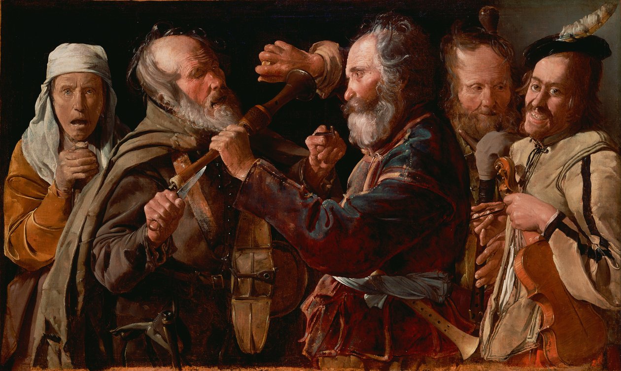 شجار الموسيقيين ، ج. 1625-1630 بواسطة جورج لا تور دي