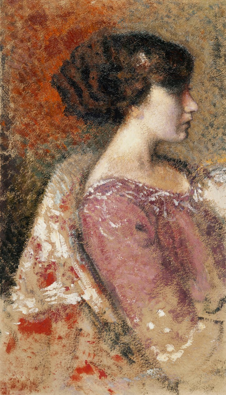 صورة لفتاة صغيرة ؛ Portrait de Jeune Fille - صورة لفتاة شابة ، بواسطة جورج ليمن
