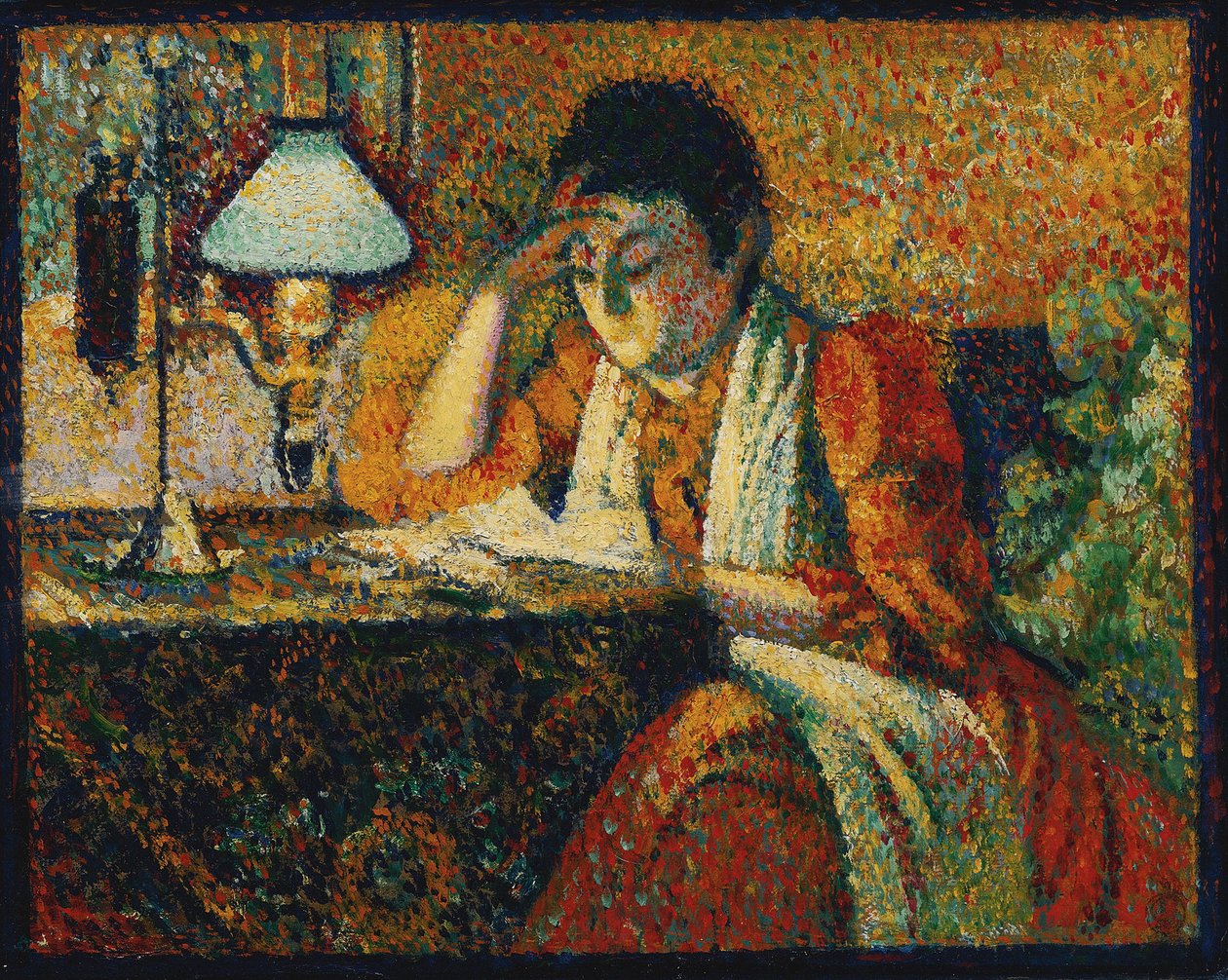 القارئ ليمن ، جورج (1865-1916). زيت على خشب ، الحجم: 30.5x38.7 ، ج. 1888 ، مجموعة خاصة بواسطة جورج ليمن