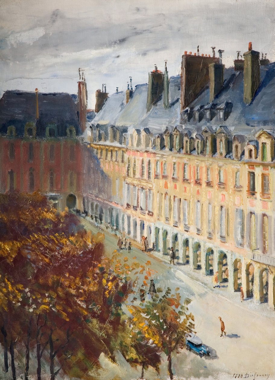 Place Des Vosges، 1928. بواسطة جورج ليون دوفريني