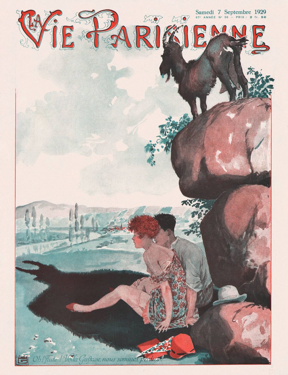 غلاف مجلة La Vie Parisienne ، 1929 بواسطة جورج ليونيك