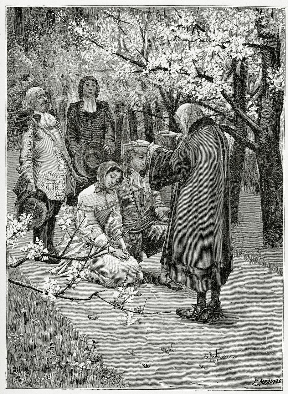 زفاف إيثيل وأوردينر - رسم توضيحي من هان أيسلندا ، القرن التاسع عشر (نقش وزن الجسم) بواسطة جورج ماري روشجروس