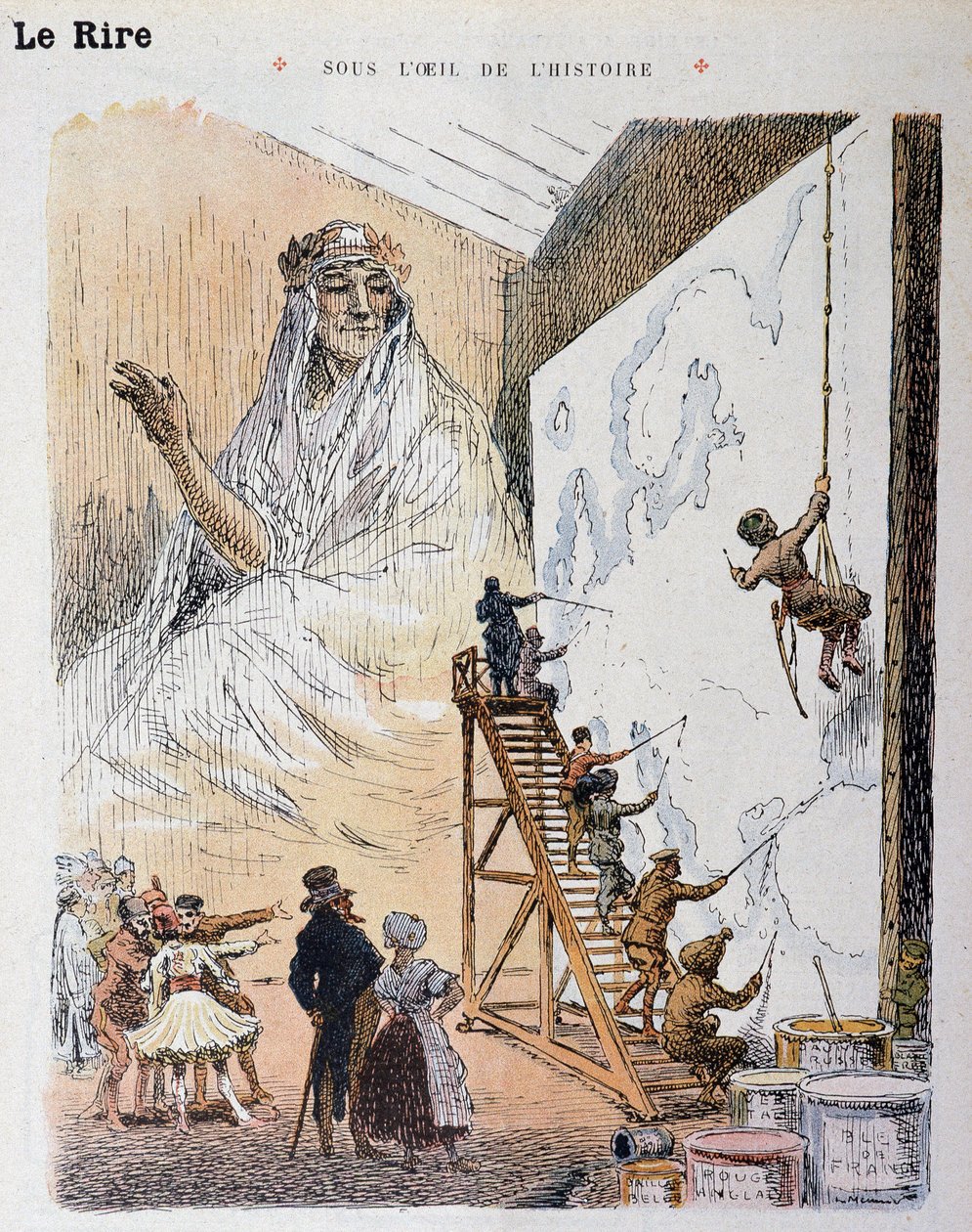 أوروبا. رسم لجورج مونييه (1869-1942). في "" Le Rire Rouge "" بواسطة جورج منيير
