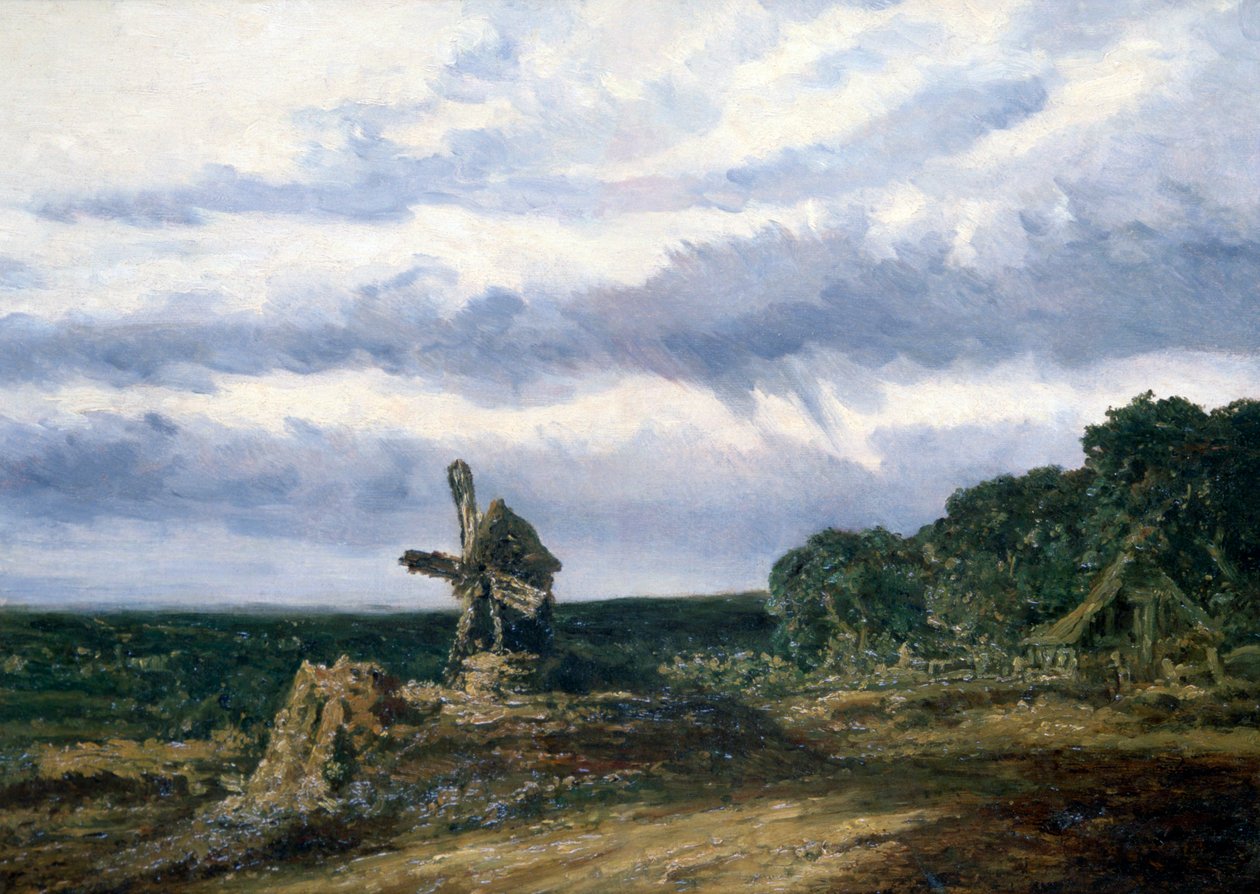 منظر طبيعي بمطحنة ، c1783-1843 بواسطة جورج ميشيل